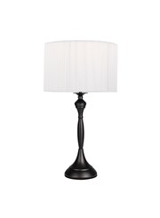 Messini Black Table Lamp - White String Shade Messini Black Table Lamp - White String Shade
