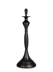 Messini Large Black Elegant Candlestick Table Lamp Base Only Messini Large Black Elegant Candlestick Table Lamp Base Only