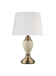 Bailey Table Cream/Antique CW Cream Pleat Shade Bailey Table Cream/Antique CW Cream Pleat Shade