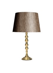Bergen Antique Table Lamp with Dark Charcoal Shade