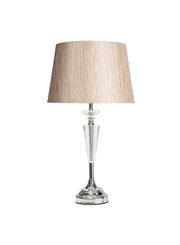 Kwartz Modern Faceted Glass Crystal Chrome Table Lamp with Charcoal Gold Shade Kwartz Modern Faceted Glass Crystal Chrome Table Lamp with Charcoal Gold Shade