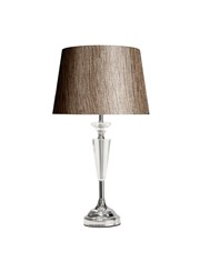 Kwartz Chrome Table Lamp with Dark Charcoal Shade Kwartz Chrome Table Lamp with Dark Charcoal Shade