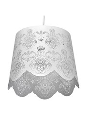 Laura Cream Steel Stencil Ceiling Light Pendant Shade Only Laura Cream Steel Stencil Ceiling Light Pendant Shade Only