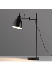 Noir Industrial Adjustable Swing Arm Black Table Desk Lamp Noir Industrial Adjustable Swing Arm Black Table Desk Lamp