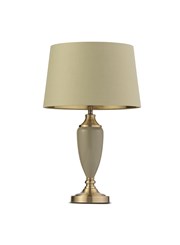 Bailey Large Sage Green Table Lamp with Green/Gold Lined Shade Bailey Large Sage Green Table Lamp with Green/Gold Lined Shade