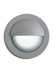 Searchlight Led Outdoor Round Bulkhead Light - Grey - Ip44 Searchlight Led Outdoor Round Bulkhead Light - Grey - Ip44