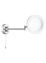Searchlight Bathroom Shaving Mirror - Adjustable - Magnification - Chrome - Ip44 Searchlight Bathroom Shaving Mirror - Adjustable - Magnification - Chrome - Ip44