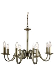 Searchlight Richmond Traditional Ceiling 8 Light - Scroll Arms - Antique Brass Searchlight Richmond Traditional Ceiling 8 Light - Scroll Arms - Antique Brass