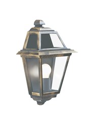 Searchlight New Orleans Outdoor Wall Light - Black & Gold - Clear Glass Searchlight New Orleans Outdoor Wall Light - Black & Gold - Clear Glass