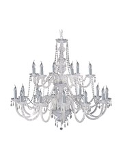 Searchlight Hale  18 Light Chandelier With Crystal Fittings - Chrome Searchlight Hale  18 Light Chandelier With Crystal Fittings - Chrome