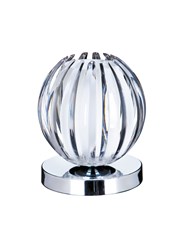 Searchlight Touch Table Lamp - Chrome - Frosted Glass & Clear Acrylic Searchlight Touch Table Lamp - Chrome - Frosted Glass & Clear Acrylic