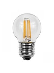 4W ES/Edison Screw Golf Ball Shape Clear Filament LED Light Bulb - Warm White