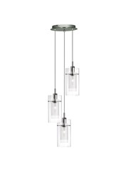 Searchlight Duo I - 3 Light Multi-Drop Ceiling Pendant - Double Glass Searchlight Duo I - 3 Light Multi-Drop Ceiling Pendant - Double Glass