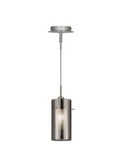 Searchlight Duo 2 Pendant - Smokey Outer/Frosted Inner Glass Shades