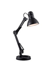 Searchlight Desk Partners - Shiny Black Hobby Table Lamp