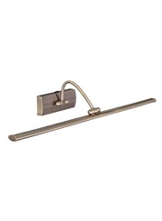 Searchlight Led Picture Light - Antique Brass - Arched Arm - Adjustable Searchlight Led Picture Light - Antique Brass - Arched Arm - Adjustable