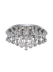 Searchlight Hanna Pyramid Drop 8 Light Fitting - Chrome - Diamond Shape Crystals Searchlight Hanna Pyramid Drop 8 Light Fitting - Chrome - Diamond Shape Crystals