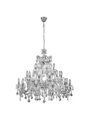 Searchlight Marie Therese Tiered 30 Light Chandelier - Crystal - Chrome Searchlight Marie Therese Tiered 30 Light Chandelier - Crystal - Chrome