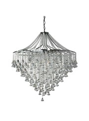 Searchlight Dorchester 7 Light Chandelier - Chrome - Diamond Crystal Drops Searchlight Dorchester 7 Light Chandelier - Chrome - Diamond Crystal Drops