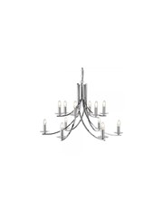 Searchlight Ascona - 12 Light Ceiling Pendant - Chrome - Glass Sconces Searchlight Ascona - 12 Light Ceiling Pendant - Chrome - Glass Sconces