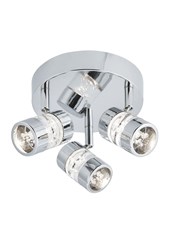 Searchlight Bubbles Effect Led - 3 Light Spot Ceiling - Chrome & Acrylic Shade Searchlight Bubbles Effect Led - 3 Light Spot Ceiling - Chrome & Acrylic Shade