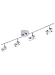 Searchlight Bubbles Effect Led - 2 Light Spot Dual Bar - Chrome & Acrylic Shade