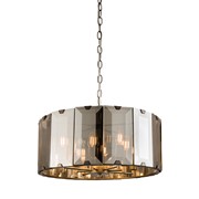 Endon Clooney Pendant Ceiling Light - Slate Grey & Glass - 8 Light Endon Clooney Pendant Ceiling Light - Slate Grey & Glass - 8 Light