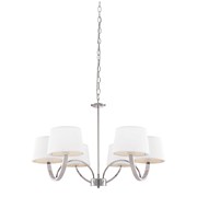 Endon Macy Ceiling Pendant - Chrome & White - 6 Light
