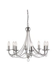 Searchlight Maypole  8  Light Ceiling Fitting - Satin Silver Searchlight Maypole  8  Light Ceiling Fitting - Satin Silver