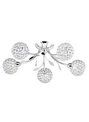 Searchlight Bellis Ii 5 Semi-Flush Ceiling 5 Light - Chrome Searchlight Bellis Ii 5 Semi-Flush Ceiling 5 Light - Chrome
