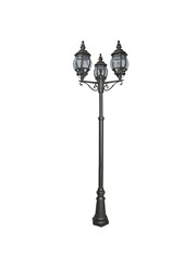 Searchlight Bel Aire Outdoor Post 3 Light - Black - Clear Glass - 220Cm Searchlight Bel Aire Outdoor Post 3 Light - Black - Clear Glass - 220Cm