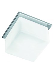 Searchlight Recessed Downlight With Square Opal Cube Glass