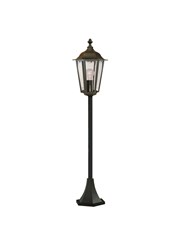 Searchlight Alex Traditional Outdoor Post Lamp - 1 Light - Black