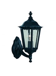 Searchlight Alex Traditional Outdoor Wall Light - 1 Light - Black Uplight