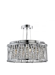 Searchlight Elise Ceiling Pendant 3 Light - Chrome - Clear Crystal Drops Searchlight Elise Ceiling Pendant 3 Light - Chrome - Clear Crystal Drops