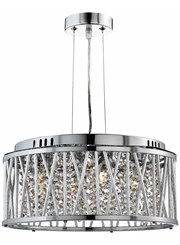 Searchlight Elise Ceiling Pendant 4 Light - Chrome - Clear Crystal Drops Searchlight Elise Ceiling Pendant 4 Light - Chrome - Clear Crystal Drops