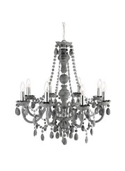 Searchlight Marie Therese - 8 Light Chandelier - Grey Glass & Acrylic Searchlight Marie Therese - 8 Light Chandelier - Grey Glass & Acrylic
