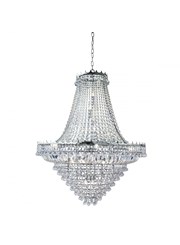 Searchlight Versailles 19 Light Clear Crystal Chandelier - Chrome - 1022Cm Dia Searchlight Versailles 19 Light Clear Crystal Chandelier - Chrome - 1022Cm Dia