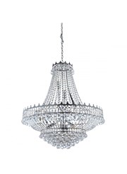 Searchlight Versailles 13 Light Clear Crystal Chandelier - Chrome - 82Cm Dia Searchlight Versailles 13 Light Clear Crystal Chandelier - Chrome - 82Cm Dia