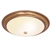 Endon Atlas Flush Ceiling Light - Antique Brass