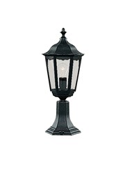 Searchlight Alex Traditional Outdoor Post Lamp - Small - 1 Light - Black