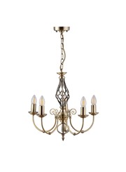 Kingswood Barley Twist Traditional Semi Flush Pendant - 5 Light Kingswood Barley Twist Traditional Semi Flush Pendant - 5 Light