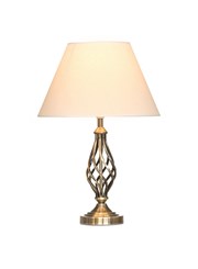 Kingswood Barley Twist Traditional Table Lamp and Shade Kingswood Barley Twist Traditional Table Lamp and Shade