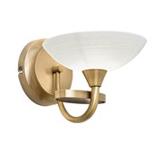 Endon Cagney Wall Light - Antique Brass