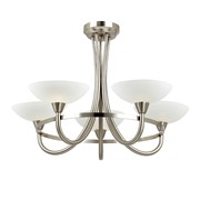Endon Cagney Semi Flush Ceiling Light - Chrome - 5 Light Endon Cagney Semi Flush Ceiling Light - Chrome - 5 Light