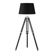 Endon Tripod Wooden Floor Lamp - Base Only - Dark Wood