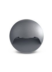 Elipta Gemini Modern Outdoor Downlighter Wall Light - Warm White LED - Graphite