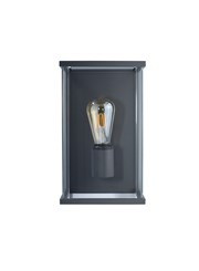 Elipta Kensington Modern Outdoor Wall Light - E27 - Graphite