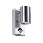 Endon Canon PIR Outdoor Wall Light - Polished Stainless Steel - IP44