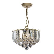 Endon Fargo Pendant Ceiling Light - Small - Brass